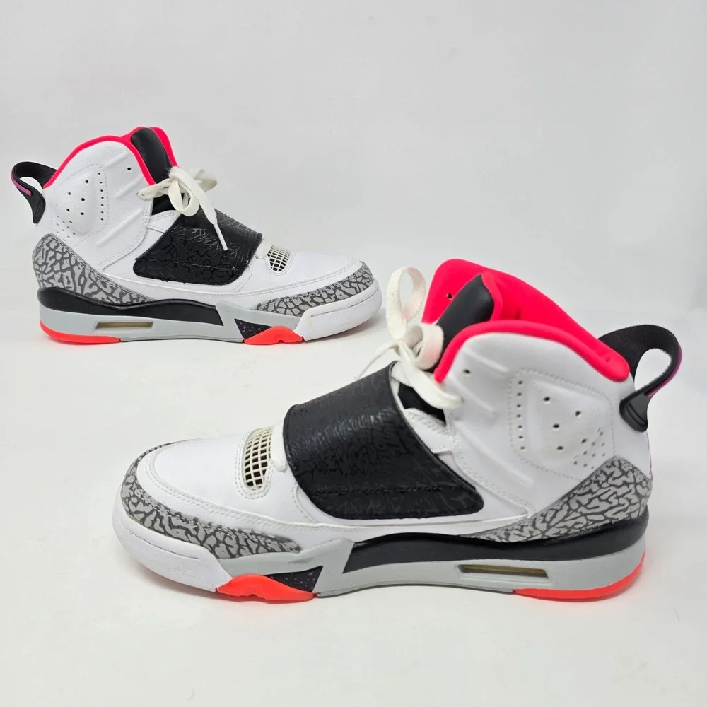 Jordan Son of Mars Low Hot Lava White Black Pink 512245-105 Mens Size 8